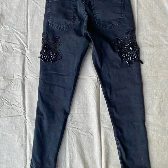 Unique TopShop Mesh Western Jeans! - Picture 4 of 6